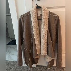 Brown Shearling Lined Jacket